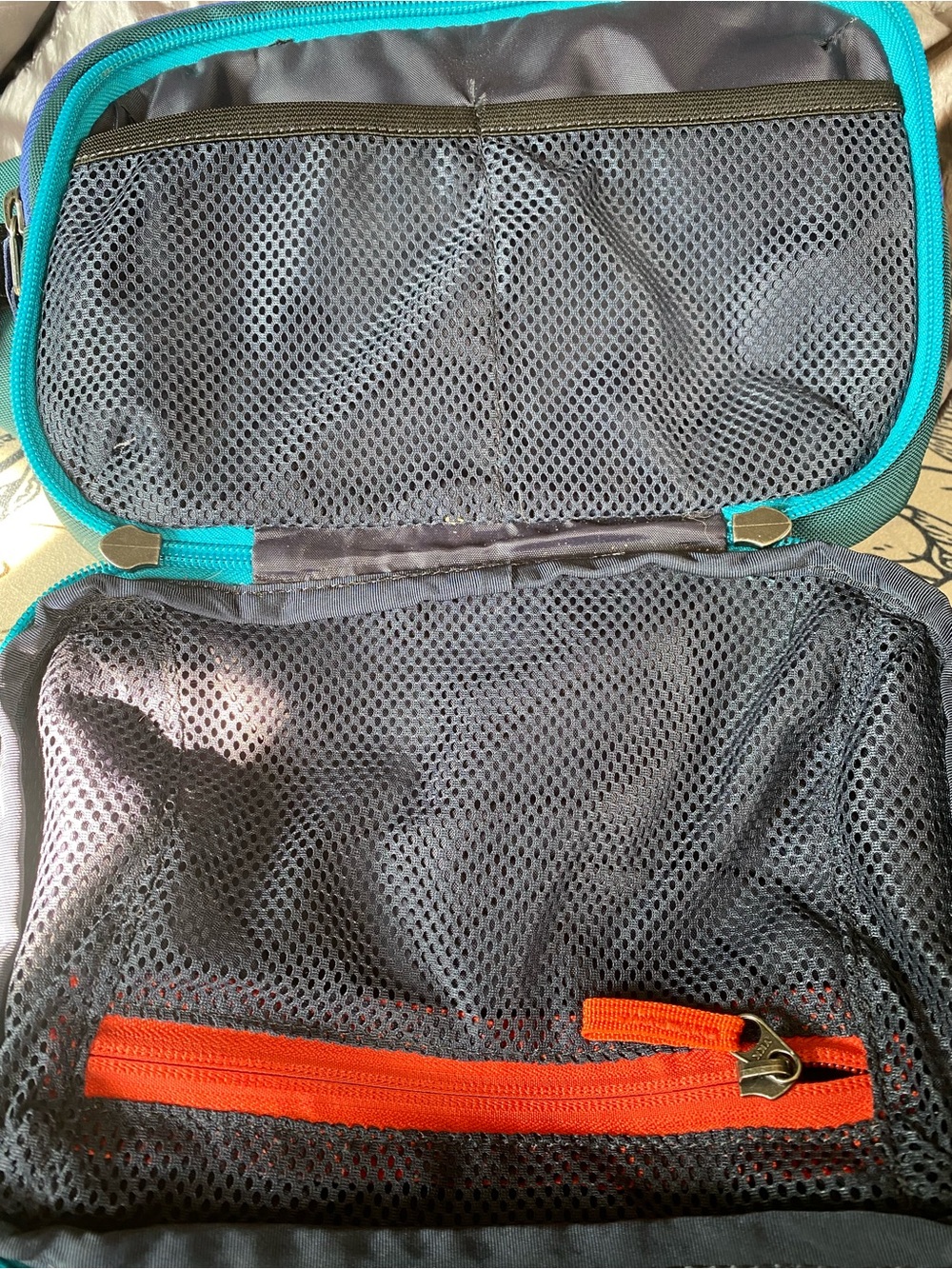 Teal Travel Waist Bag with Llama Logo - Women's Travel Bag - Picture 7 of 8